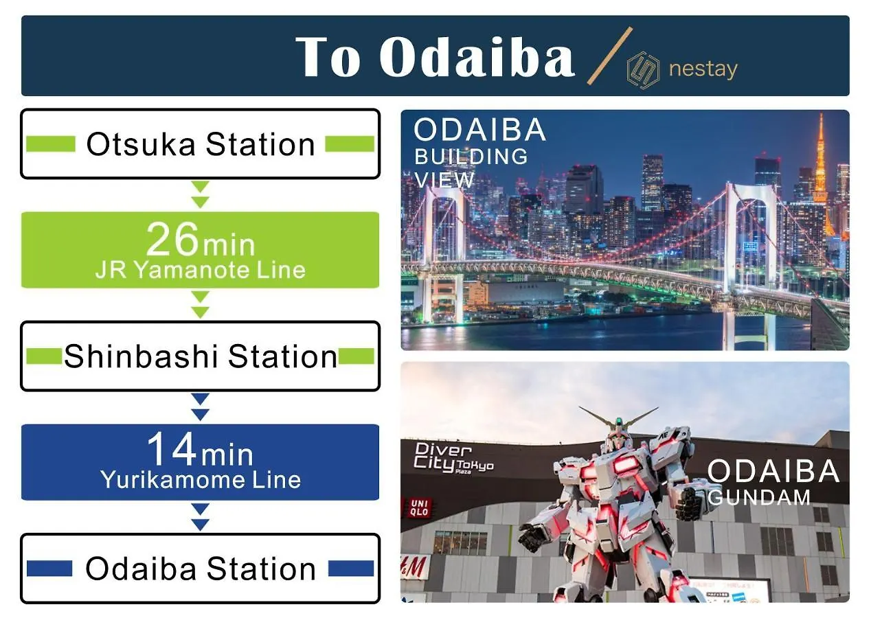 Nestay Inn Tokyo Otsuka 303 Апартаменты