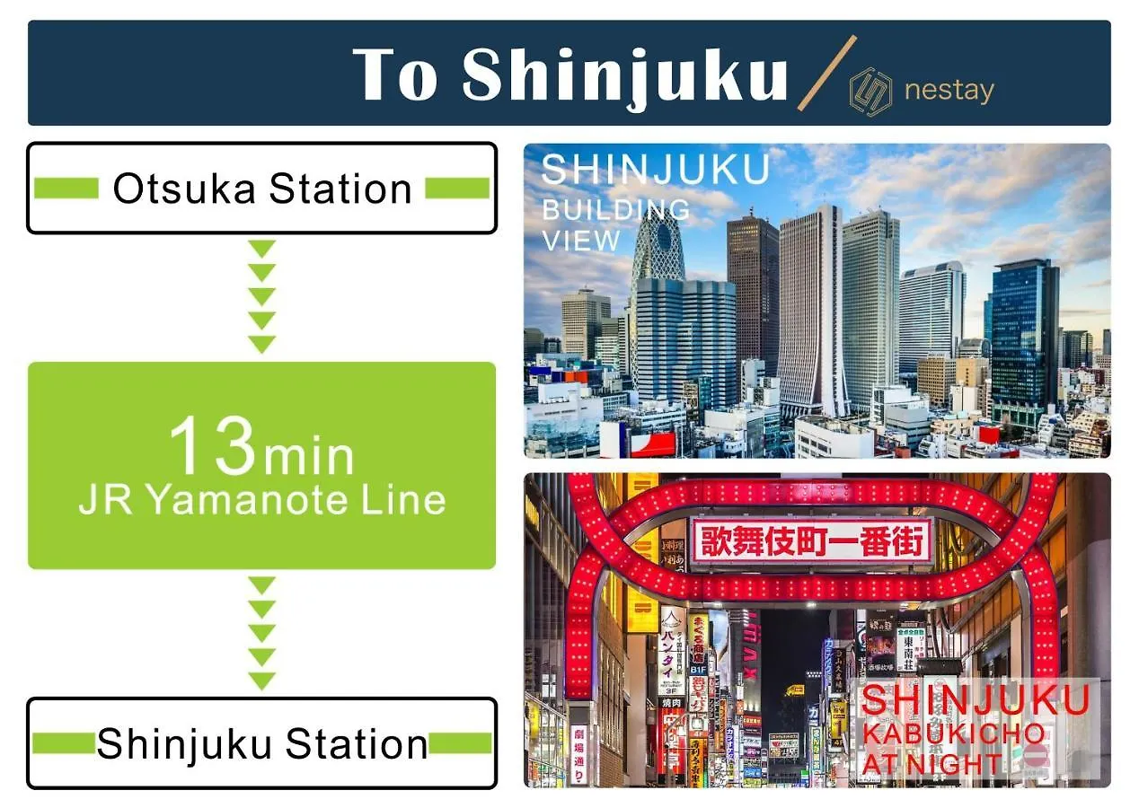 Nestay Inn Tokyo Otsuka 303 Апартаменты